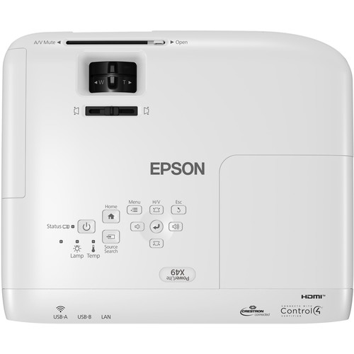 Epson Projector EB-X49 3600 Lumens XGA 3LCD Multimedia
