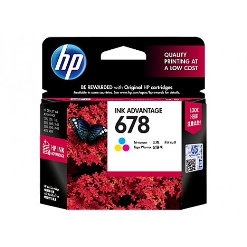HP 678 Tri-color Original Ink Advantage Cartridge-IOSBD