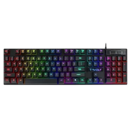 T-Wolf T20 Wired RGB Gaming Keyboard